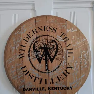 Personal touches; signed barrel top