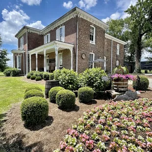 the front of the building