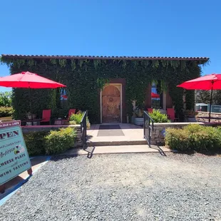 Entrance from  parking area