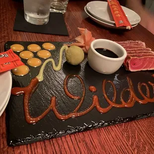 Ahi tuna appetizer