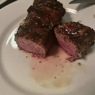 KC Strip medium rare plus