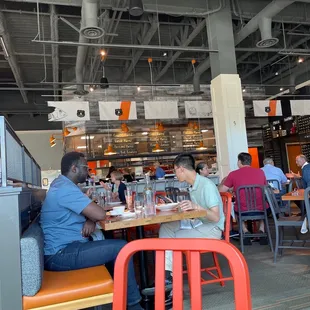 Indoor dining area