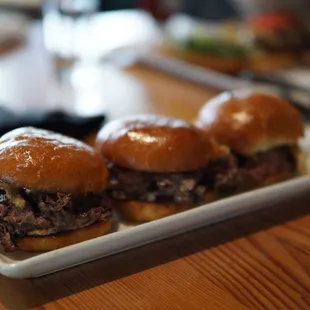 Cold waygu sliders