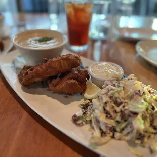 Another angle of &quot;All in&quot; Fish and Chips