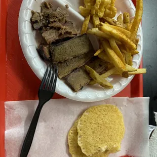 Brisket plate. Yumm