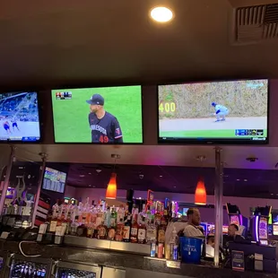 TV's at bar