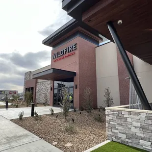 the front of the building