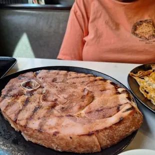 Ham steak for breakfast or anytime