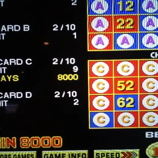 9 out of 10, 4 card Keno.