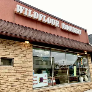 the front of the restaurant