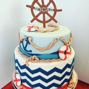 a nautical themed cake