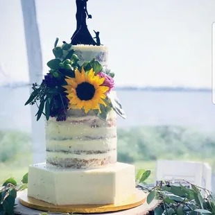 a wedding cake