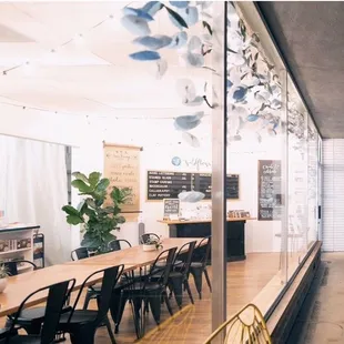 Venue Rental includes indoor seating for up to 50 + patio seating for up to 30.