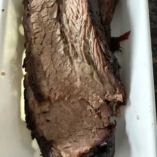 Smoked beef brisket, wow, off the charts good!