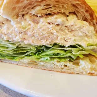 Now that&apos;s a thick chicken salad croissant!  1/6/2022