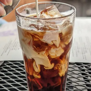 Cold brew coffee with ice