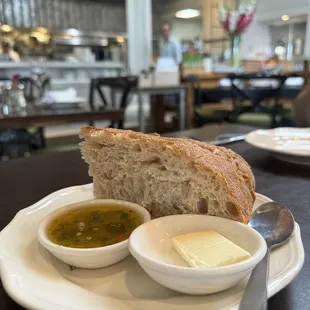 Bread, Butter &amp; Homemade Olive Oil Dip