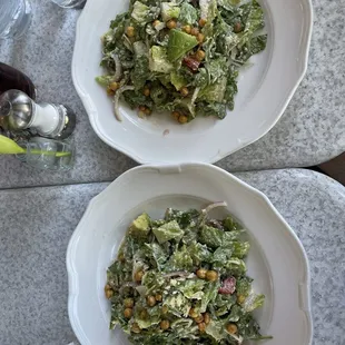 Greek Caesar (split salad) amazing!