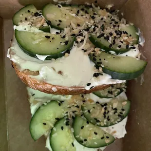 cucumber bagel