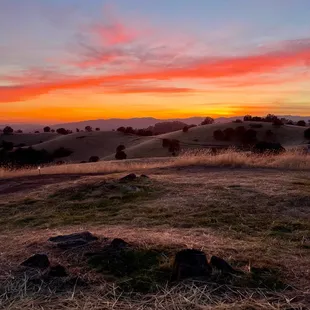 Sunset view from property