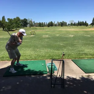 Steve on the Practice Range!