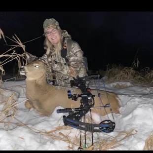 First deer using a bow!