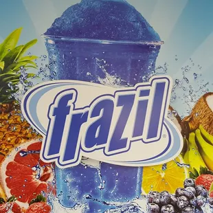 a poster of a fruit drink