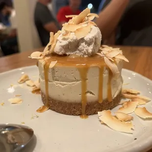 Lemon caramel cheesecake