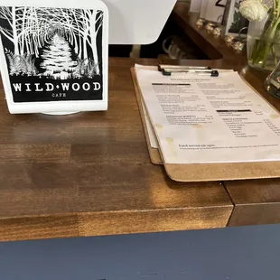 Menu and cute marketing image