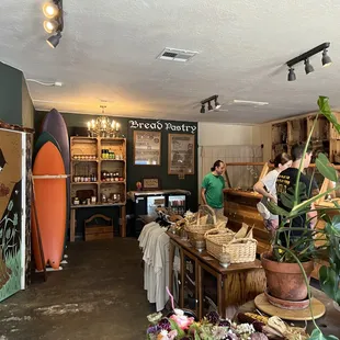 the interior of the store