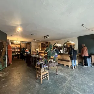 the inside of the store