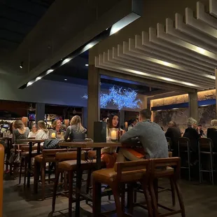 Near the bar seating area