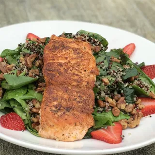 Lightly Blackened Salmon Salad