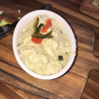 Cheese Infused Poblano Grits