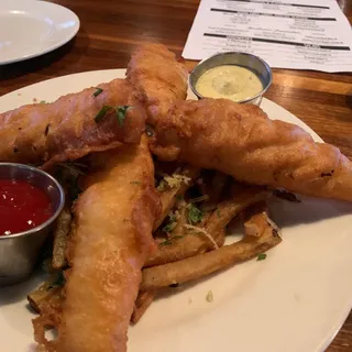 Shiner Bock Fish & Chips