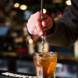 Wildwood Old Fashioned Russell&apos;s 6 year rye, absinthe wash, simple syrup, black walnut bitters, cherry bark vanilla bitters.
