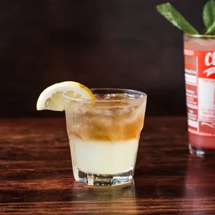Signature cocktails - Bees Knees and Blackberry Mint Lemonade.