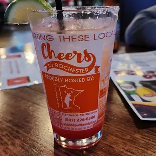 Coconut strawberry margarita..it is heaven in a glass. It tastes like a Moscow mule and a margarita had a perfect baby.