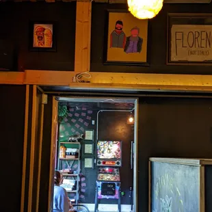 Doorway to game room