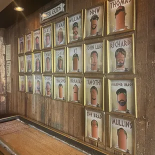 The beer gods wall of fame