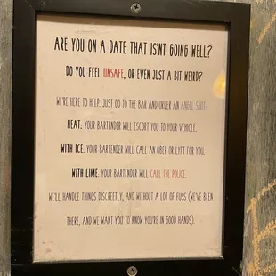 Sign in the bathroom :-)