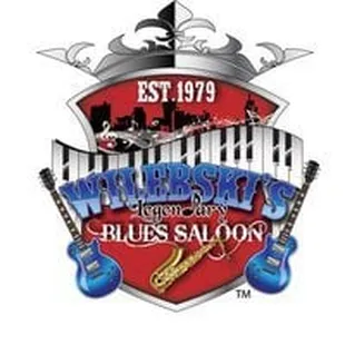 the logo of wilebski&apos;s blues saloon