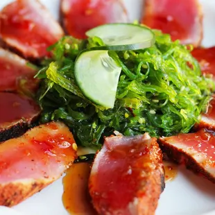Seared Ahi Tuna with Seaweed Salad
