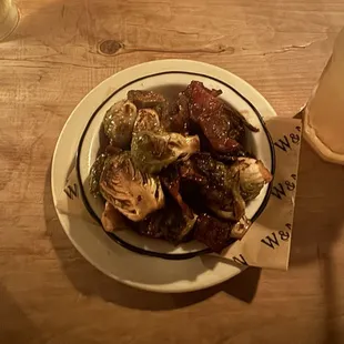 Brussels sprouts with bacon