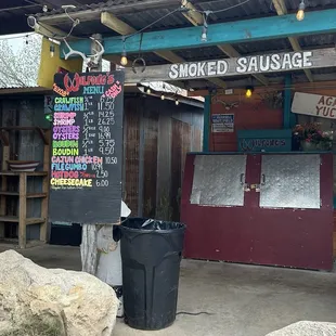 The menu. Ask for a side of their potato salad!