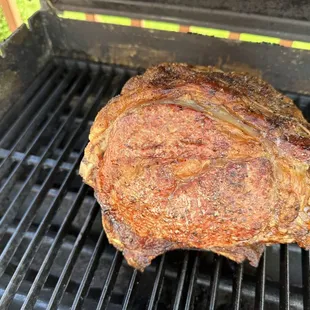 Getting ready to pull it off the grill