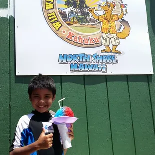 Rainbow large size Shave Ice!