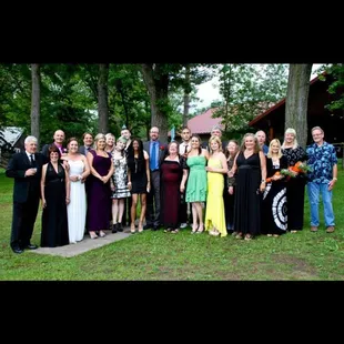 a group of people posing for a picture