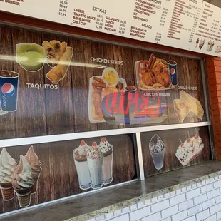 Menu items in July 2023