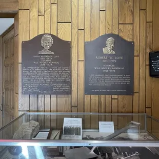 Will Rogers Museum Curator, Paula McSpadden Love,  and First Museum Manager, Robert W Love